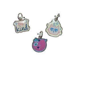 Mix & Match Magic Caticorn Charms Set Of 3 Silver & Colorful Designs